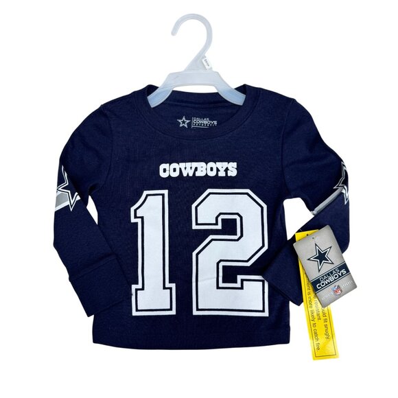 Dallas Cowboys Authentic Toddler Boy Football Sleepwear 2pc Set, Size 24 M NWT - Picture 2 of 12